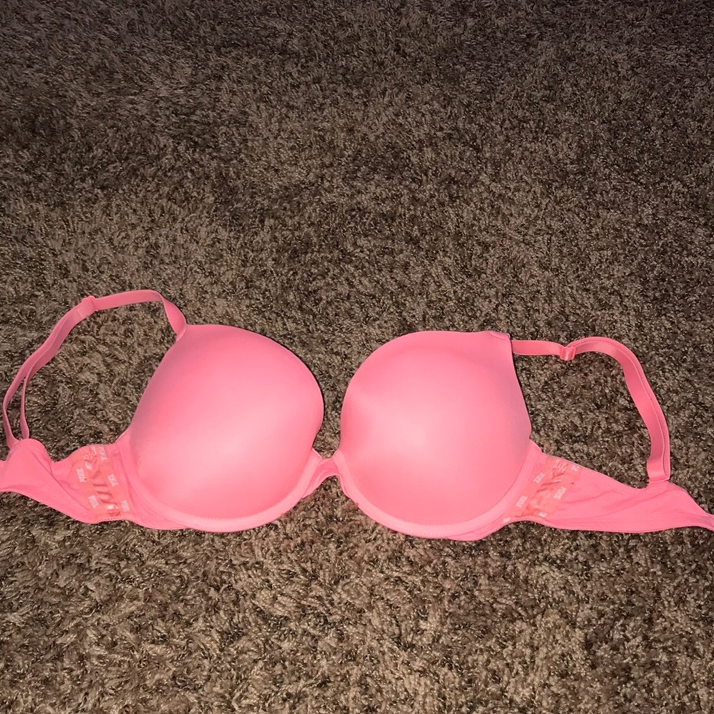 VS PINK Neon pink Push up bra